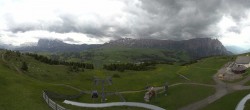 Archiv Foto Webcam Panorama der Seiser Alm von der Puflatsch Bergstation 13:00