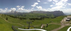 Archiv Foto Webcam Panorama der Seiser Alm von der Puflatsch Bergstation 13:00
