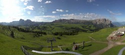 Archiv Foto Webcam Panorama der Seiser Alm von der Puflatsch Bergstation 07:00