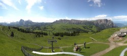 Archiv Foto Webcam Panorama der Seiser Alm von der Puflatsch Bergstation 09:00