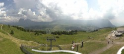 Archiv Foto Webcam Panorama der Seiser Alm von der Puflatsch Bergstation 13:00