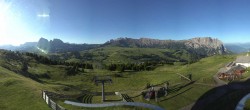 Archiv Foto Webcam Panorama der Seiser Alm von der Puflatsch Bergstation 06:00