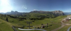 Archiv Foto Webcam Panorama der Seiser Alm von der Puflatsch Bergstation 07:00