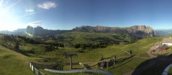 Archiv Foto Webcam Panorama der Seiser Alm von der Puflatsch Bergstation 06:00