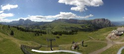 Archiv Foto Webcam Panorama der Seiser Alm von der Puflatsch Bergstation 09:00