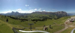 Archiv Foto Webcam Panorama der Seiser Alm von der Puflatsch Bergstation 09:00