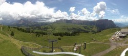 Archiv Foto Webcam Panorama der Seiser Alm von der Puflatsch Bergstation 13:00