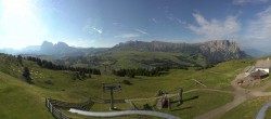 Archiv Foto Webcam Panorama der Seiser Alm von der Puflatsch Bergstation 07:00