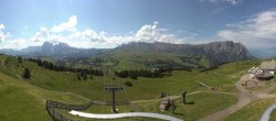 Archiv Foto Webcam Panorama der Seiser Alm von der Puflatsch Bergstation 09:00