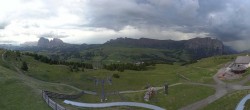 Archiv Foto Webcam Panorama der Seiser Alm von der Puflatsch Bergstation 17:00