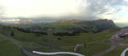 Archiv Foto Webcam Panorama der Seiser Alm von der Puflatsch Bergstation 19:00