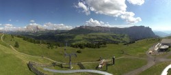 Archiv Foto Webcam Panorama der Seiser Alm von der Puflatsch Bergstation 15:00