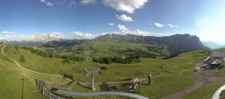 Archiv Foto Webcam Panorama der Seiser Alm von der Puflatsch Bergstation 17:00