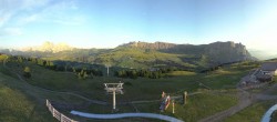 Archiv Foto Webcam Panorama der Seiser Alm von der Puflatsch Bergstation 19:00