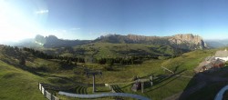 Archiv Foto Webcam Panorama der Seiser Alm von der Puflatsch Bergstation 06:00