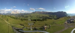 Archiv Foto Webcam Panorama der Seiser Alm von der Puflatsch Bergstation 17:00