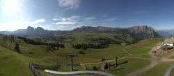 Archiv Foto Webcam Panorama der Seiser Alm von der Puflatsch Bergstation 07:00