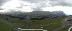 Archiv Foto Webcam Panorama der Seiser Alm von der Puflatsch Bergstation 17:00