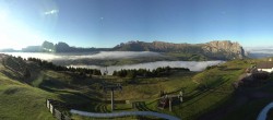 Archiv Foto Webcam Panorama der Seiser Alm von der Puflatsch Bergstation 05:00