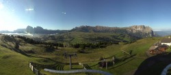 Archiv Foto Webcam Panorama der Seiser Alm von der Puflatsch Bergstation 06:00