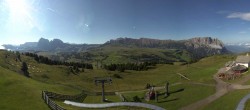 Archiv Foto Webcam Panorama der Seiser Alm von der Puflatsch Bergstation 07:00
