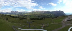 Archived image Webcam Alpe di Siusi: View from the Puflatsch Mountain Station 17:00