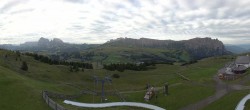 Archiv Foto Webcam Panorama der Seiser Alm von der Puflatsch Bergstation 06:00