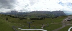 Archiv Foto Webcam Panorama der Seiser Alm von der Puflatsch Bergstation 13:00