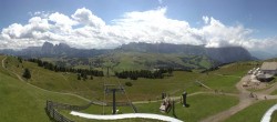 Archiv Foto Webcam Panorama der Seiser Alm von der Puflatsch Bergstation 11:00