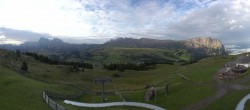 Archiv Foto Webcam Panorama der Seiser Alm von der Puflatsch Bergstation 06:00