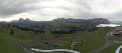 Archiv Foto Webcam Panorama der Seiser Alm von der Puflatsch Bergstation 07:00