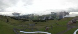 Archiv Foto Webcam Panorama der Seiser Alm von der Puflatsch Bergstation 17:00