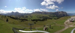 Archived image Webcam Alpe di Siusi: View from the Puflatsch Mountain Station 09:00