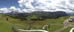 Archived image Webcam Alpe di Siusi: View from the Puflatsch Mountain Station 13:00