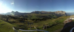 Archiv Foto Webcam Panorama der Seiser Alm von der Puflatsch Bergstation 06:00