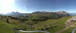 Archiv Foto Webcam Panorama der Seiser Alm von der Puflatsch Bergstation 07:00
