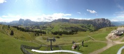 Archiv Foto Webcam Panorama der Seiser Alm von der Puflatsch Bergstation 09:00