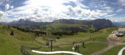 Archiv Foto Webcam Panorama der Seiser Alm von der Puflatsch Bergstation 11:00