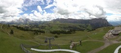 Archiv Foto Webcam Panorama der Seiser Alm von der Puflatsch Bergstation 13:00