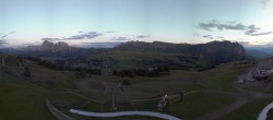 Archiv Foto Webcam Panorama der Seiser Alm von der Puflatsch Bergstation 19:00