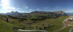Archiv Foto Webcam Panorama der Seiser Alm von der Puflatsch Bergstation 07:00