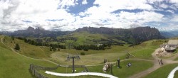 Archiv Foto Webcam Panorama der Seiser Alm von der Puflatsch Bergstation 11:00