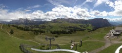 Archiv Foto Webcam Panorama der Seiser Alm von der Puflatsch Bergstation 13:00