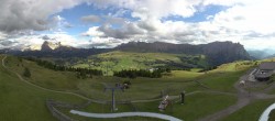 Archived image Webcam Alpe di Siusi: View from the Puflatsch Mountain Station 17:00