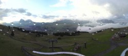 Archiv Foto Webcam Panorama der Seiser Alm von der Puflatsch Bergstation 05:00