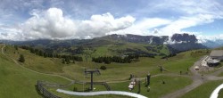 Archiv Foto Webcam Panorama der Seiser Alm von der Puflatsch Bergstation 13:00
