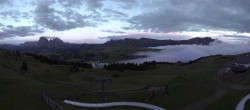 Archiv Foto Webcam Panorama der Seiser Alm von der Puflatsch Bergstation 19:00