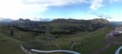 Archiv Foto Webcam Panorama der Seiser Alm von der Puflatsch Bergstation 05:00