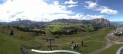 Archiv Foto Webcam Panorama der Seiser Alm von der Puflatsch Bergstation 09:00