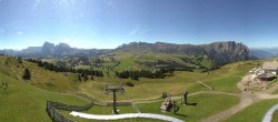 Archiv Foto Webcam Panorama der Seiser Alm von der Puflatsch Bergstation 09:00